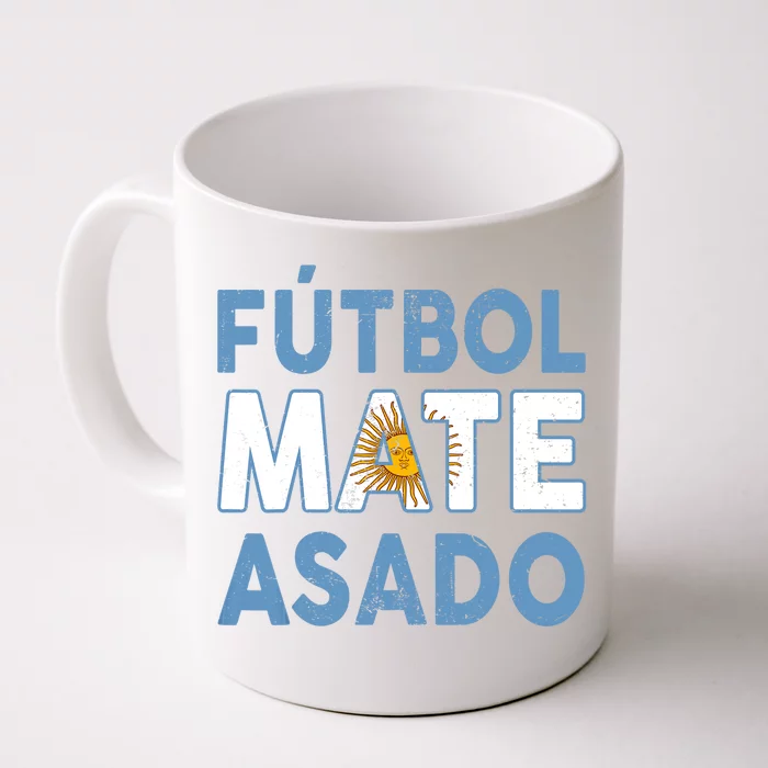 Argentina Flag Futbol Mate Asado Argentinian Pride Front & Back Coffee Mug