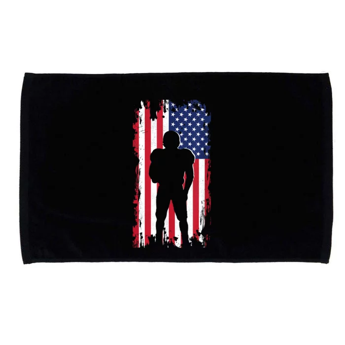 America Football Flag Microfiber Hand Towel