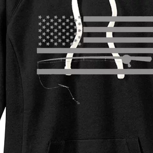 American Flag Fishing Apparel Fishing Women's Fleece Hoodie