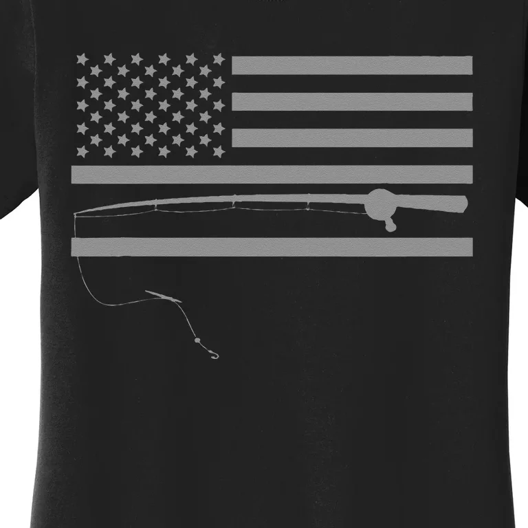 American Flag Fishing Apparel Fishing Women's T-Shirt