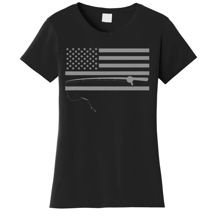 American Flag Fishing Apparel Fishing Women's T-Shirt