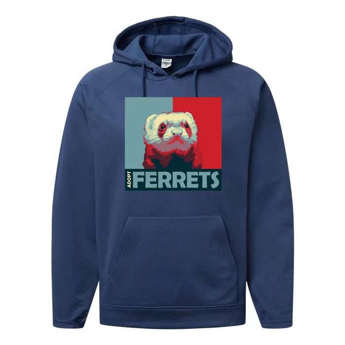 Adopt Ferrets Ferret Costume Ferret Plushie Gift Performance Fleece Hoodie