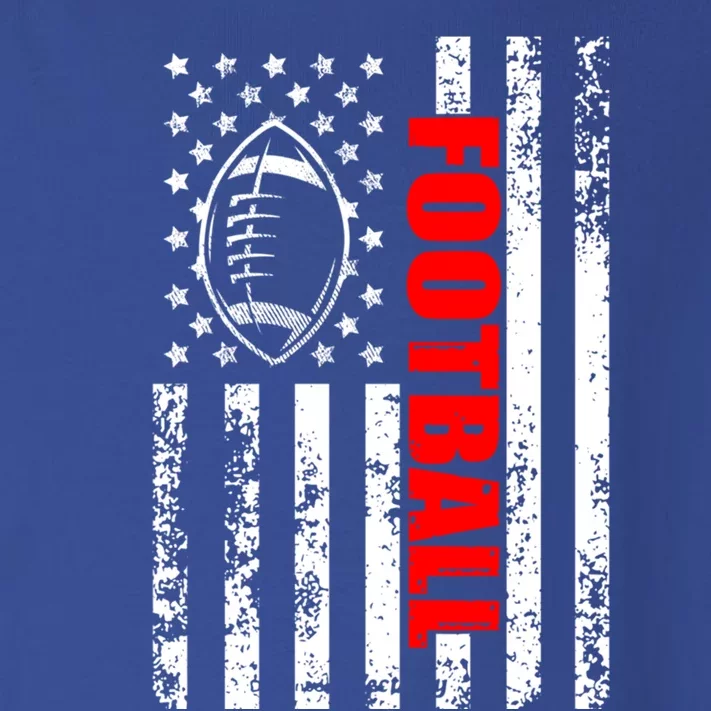 American Flag Football Patriotic Football Cool Gift Toddler Long Sleeve Shirt