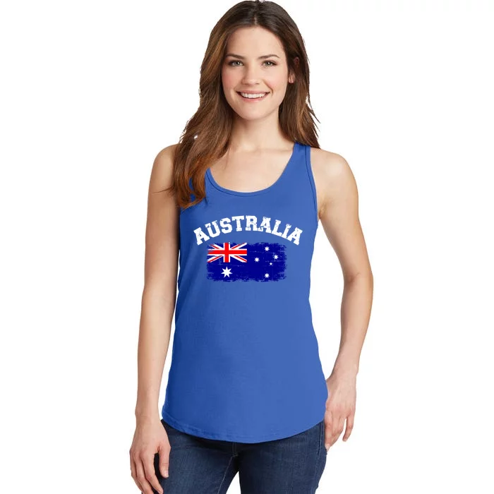 Australia Flag Funny Gift Ladies Essential Tank