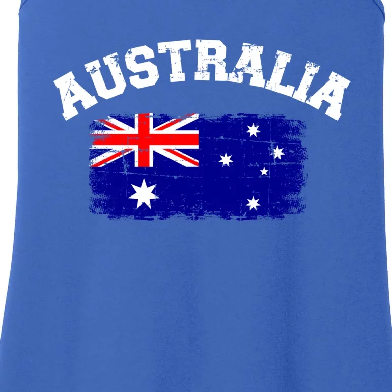 Australia Flag Funny Gift Ladies Essential Tank