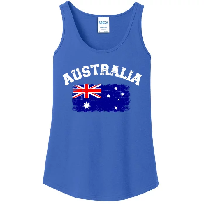 Australia Flag Funny Gift Ladies Essential Tank