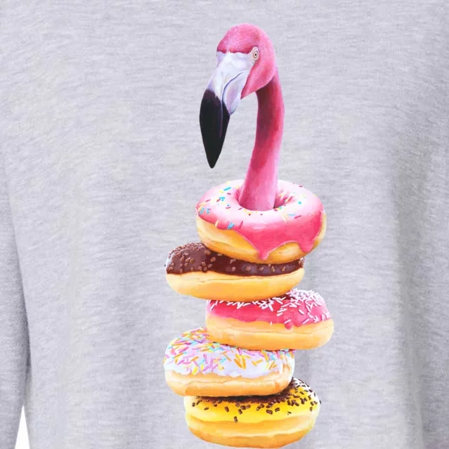 A Famished Flamingo 1 Cropped Pullover Crew