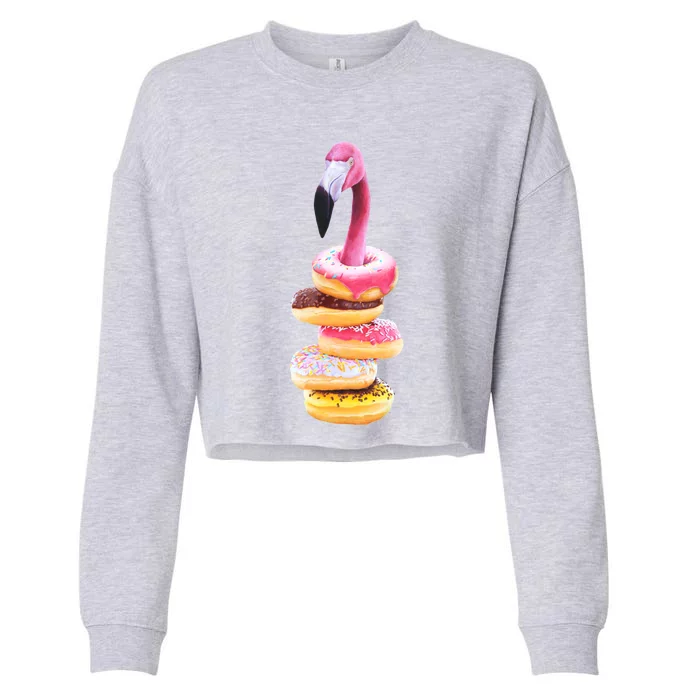 A Famished Flamingo 1 Cropped Pullover Crew