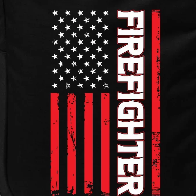 American Flag Firefighter USA United States Impact Tech Backpack