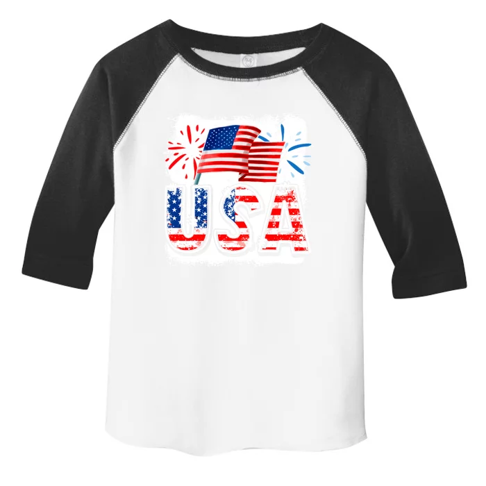 American Flag Funny Usa 4th Of July Funny Mom Mama Gift Toddler Fine Jersey T-Shirt