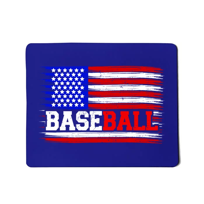 American Flag Funny Baseball Softball Mama Papa Cute Gift Mousepad