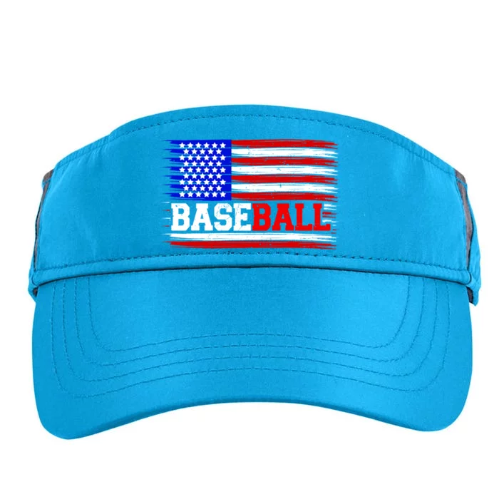 American Flag Funny Baseball Softball Mama Papa Cute Gift Adult Drive Performance Visor