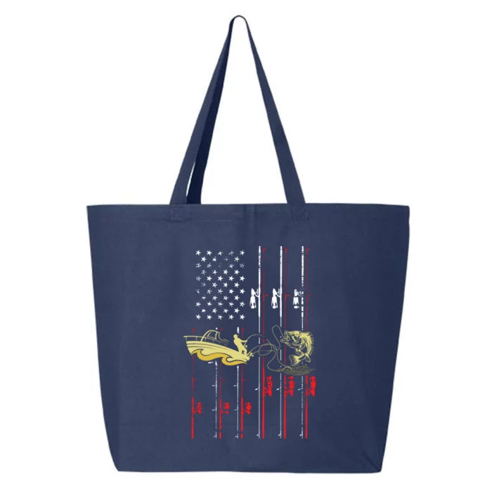 American Fishing Flag 25L Jumbo Tote