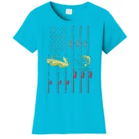 Amoskeag Lake Retro Fishing Funny Fishermans Women's T-Shirt