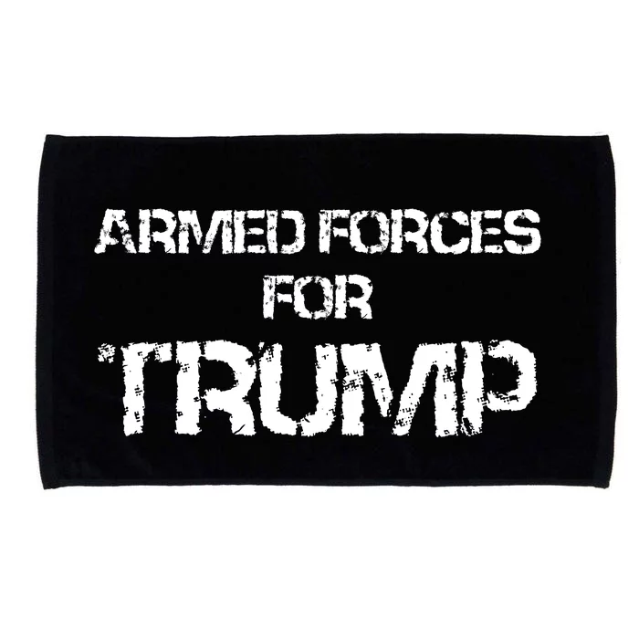 Armed Forces For Donald Trump Military Support For Donald Trump Microfiber Hand Towel