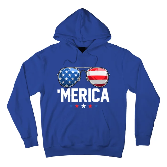 American Flag Funny Patriotic Fourth Of July Gift Hoodie