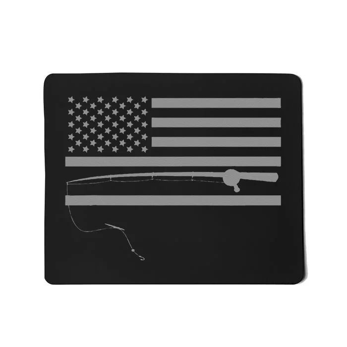 American Flag Fishing Apparel Fishing Mousepad