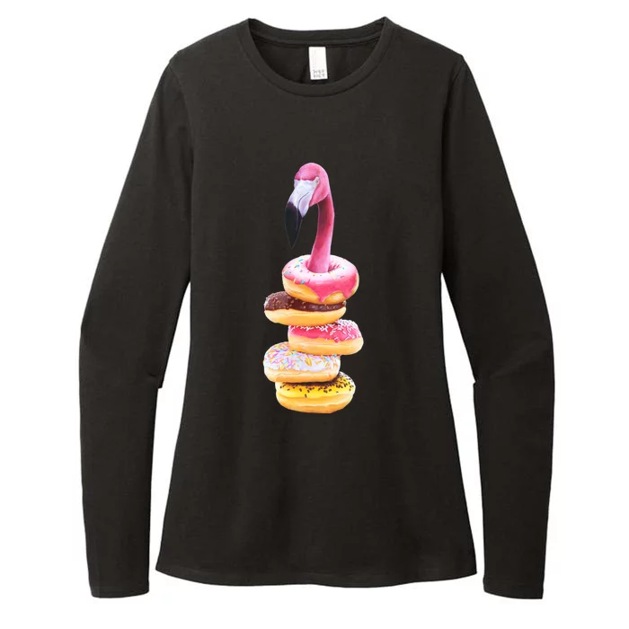 A Famished Flamingo Womens CVC Long Sleeve Shirt