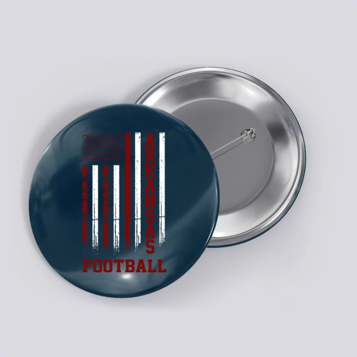 Arkansas Football Fan American Flag Button