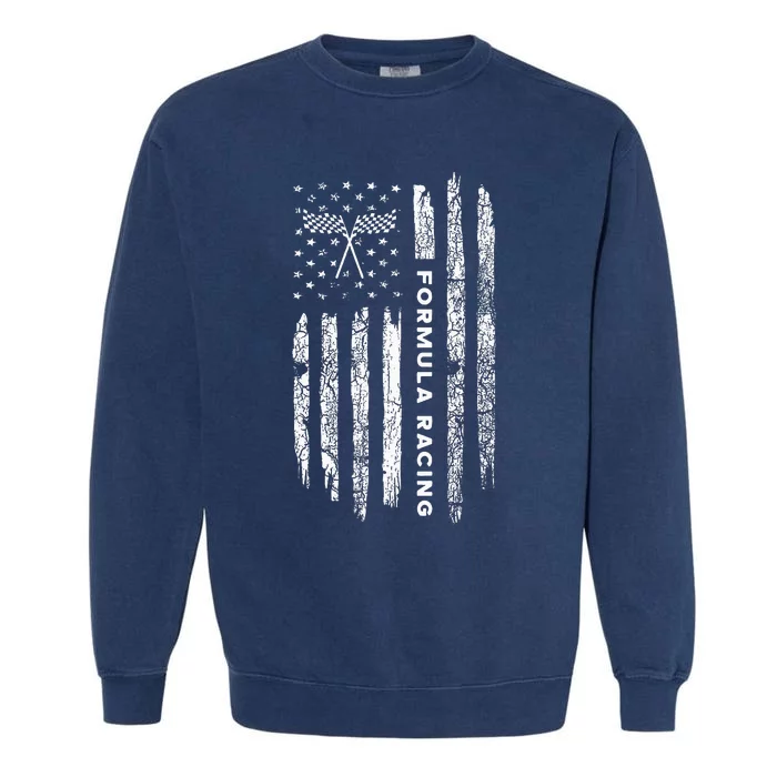 American Flag Formula Racing Garment-Dyed Sweatshirt