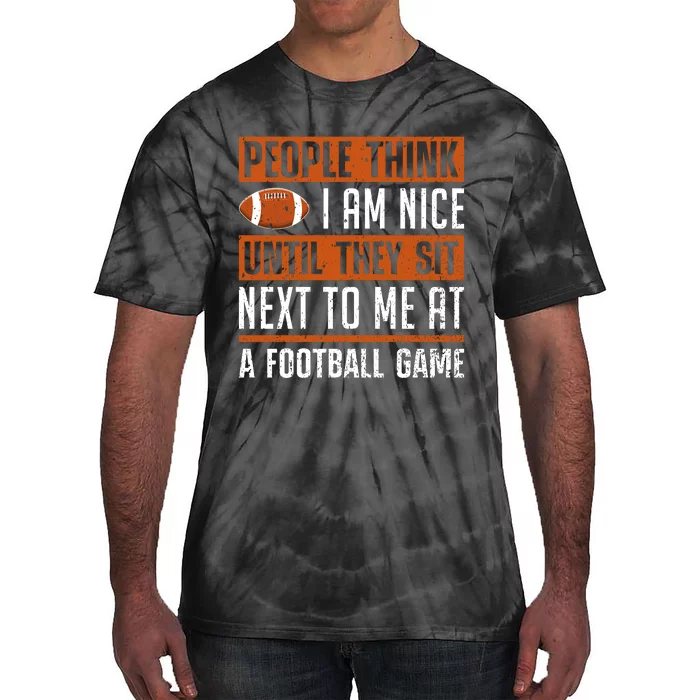 American Fantasy Football Slogan Graphic Tie-Dye T-Shirt