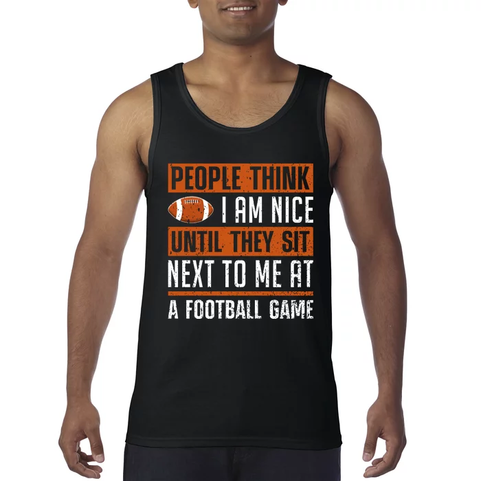 American Fantasy Football Slogan Graphic Tank Top