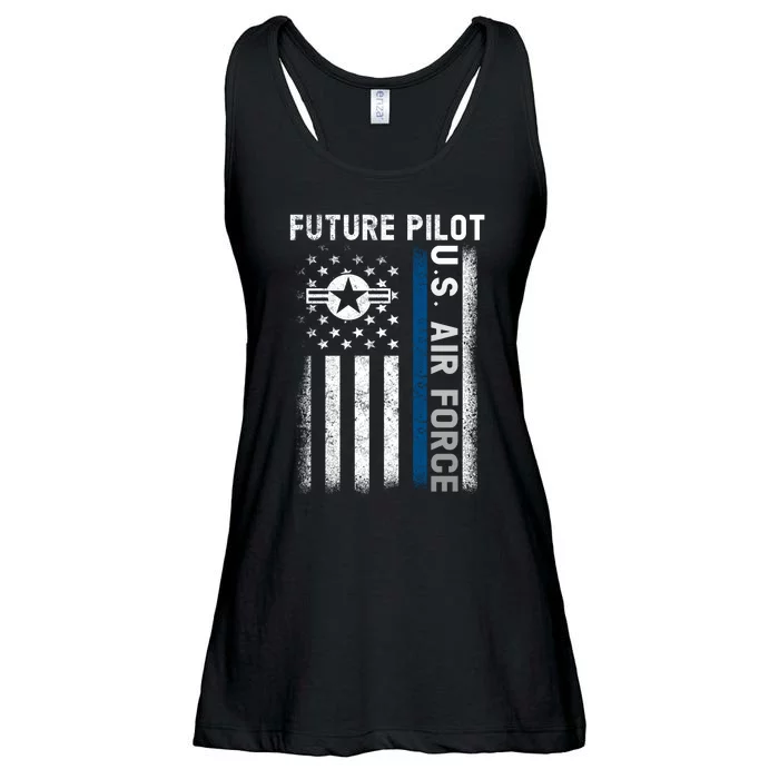 Air Force Future Pilot 4th Of July Ladies Essential Flowy Tank