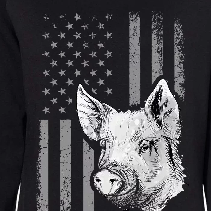 American Flag Farmer Chicken Lover Womens California Wash Sweatshirt