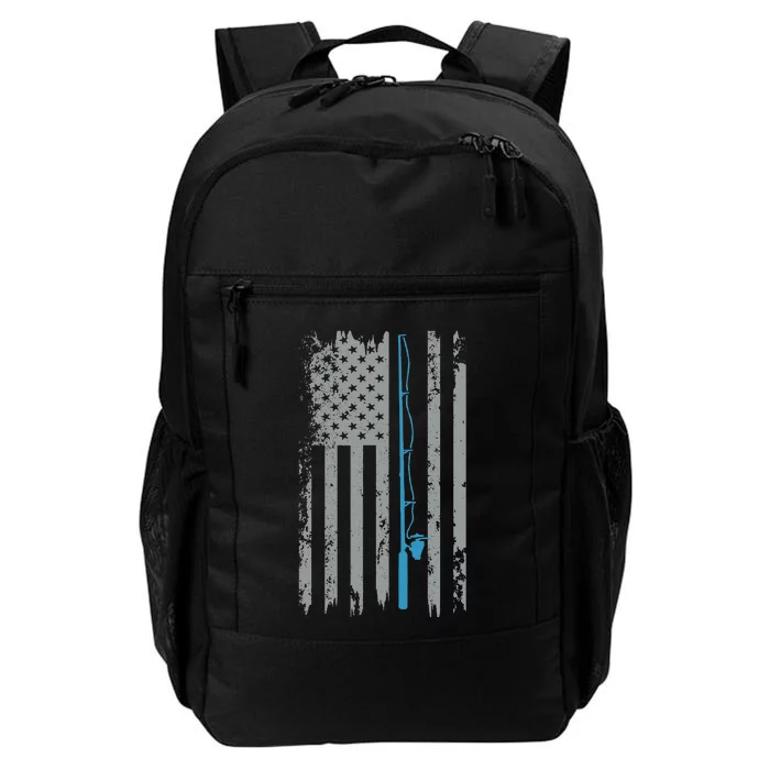 American Flag Fishing Vintage Fisherman Daily Commute Backpack