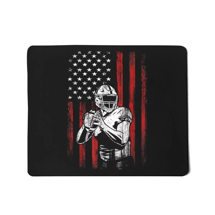 American Flag Football Team Gift Mousepad