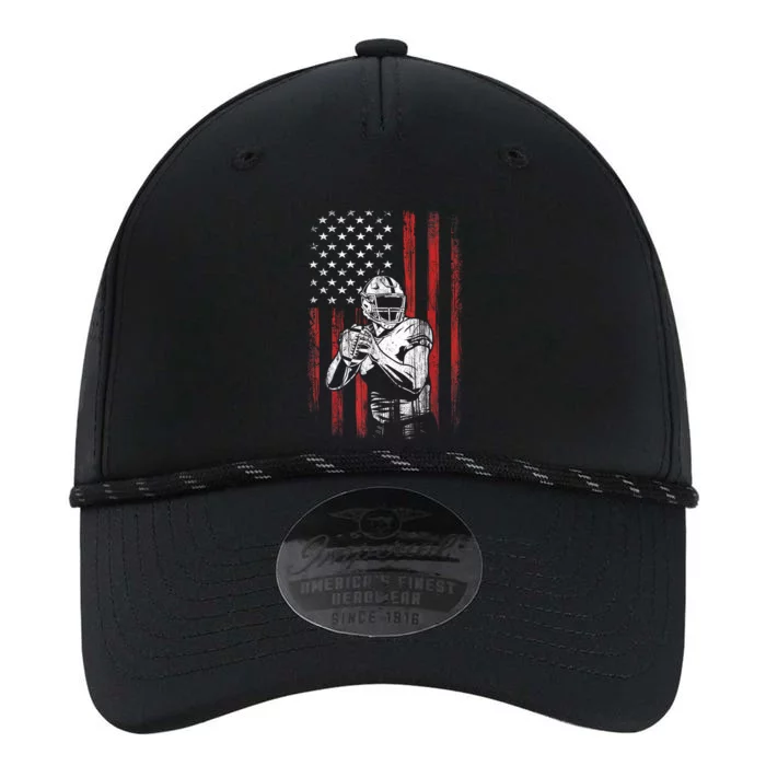 American Flag Football Team Gift Performance The Dyno Cap