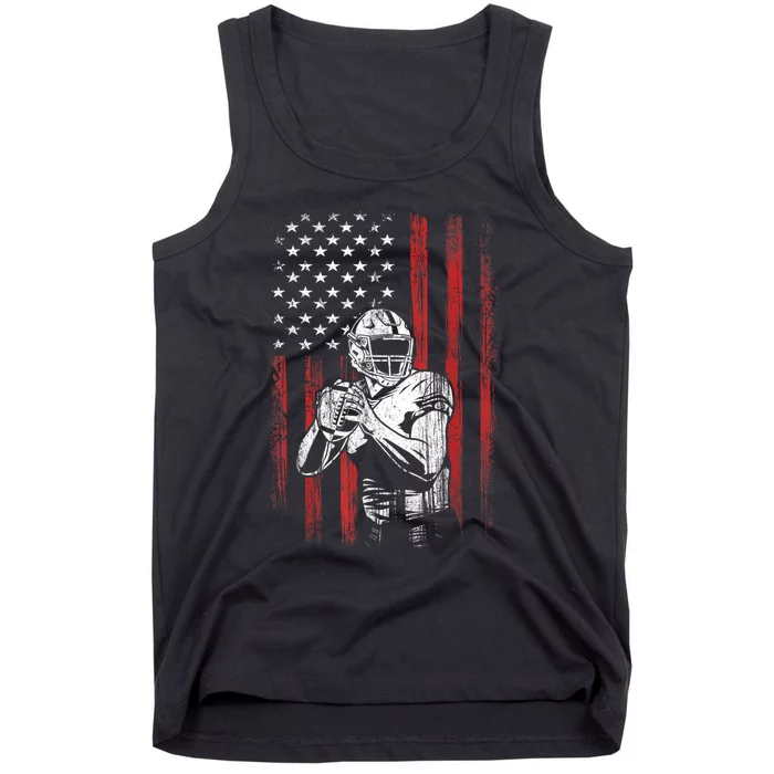 American Flag Football Team Gift Tank Top