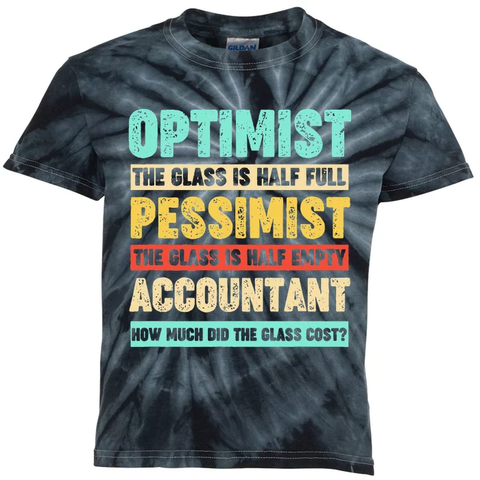 Accountant Funny For Accountant Kids Tie-Dye T-Shirt