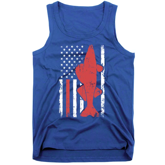 American Flag Fishing Bass Pro Fish 4th Of July Cool Gift Tank Top