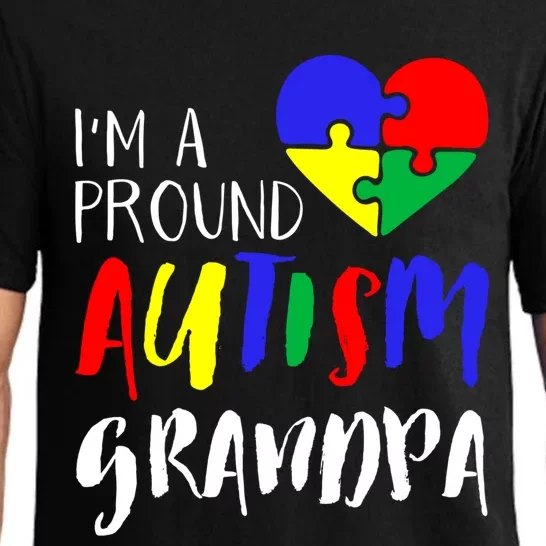 Autism Family Gift Proud Autism Grandpa Funny Gift Autism Funny Gift Pajama Set