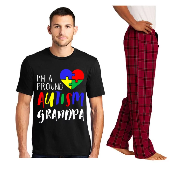 Autism Family Gift Proud Autism Grandpa Funny Gift Autism Funny Gift Pajama Set