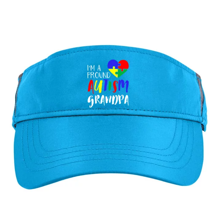 Autism Family Gift Proud Autism Grandpa Funny Gift Autism Funny Gift Adult Drive Performance Visor