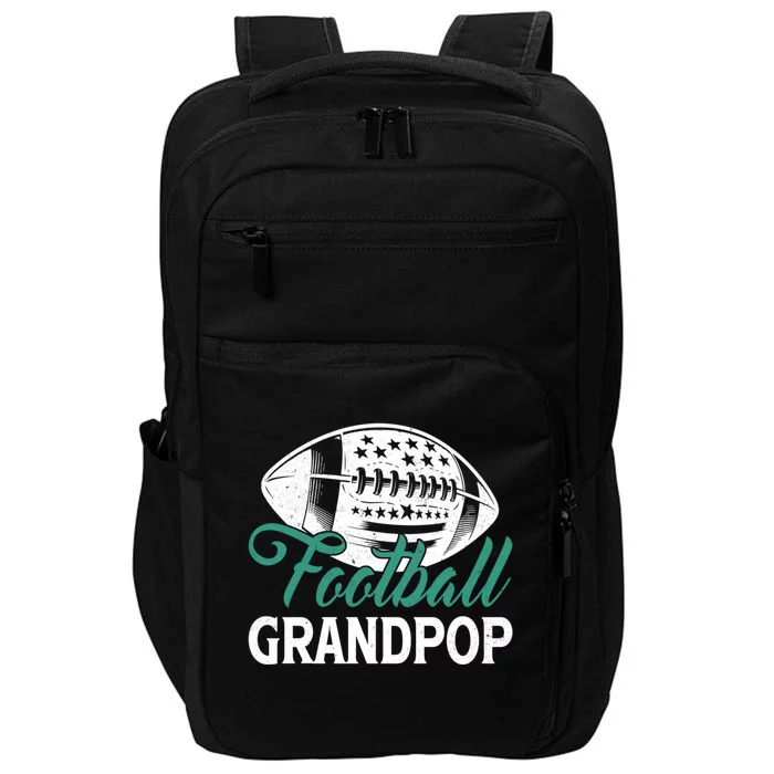 American Football Grandpop Happy FatherS Day Dad Grandpa Cool Gift Impact Tech Backpack