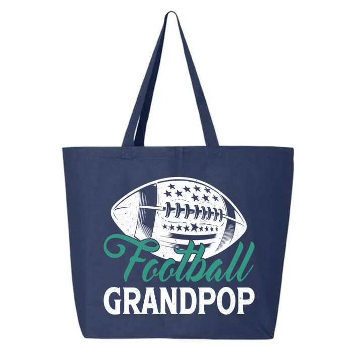 American Football Grandpop Happy FatherS Day Dad Grandpa Cool Gift 25L Jumbo Tote