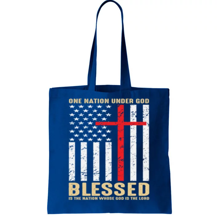 American Flag Gift One Nation Under God Great Gift Tote Bag