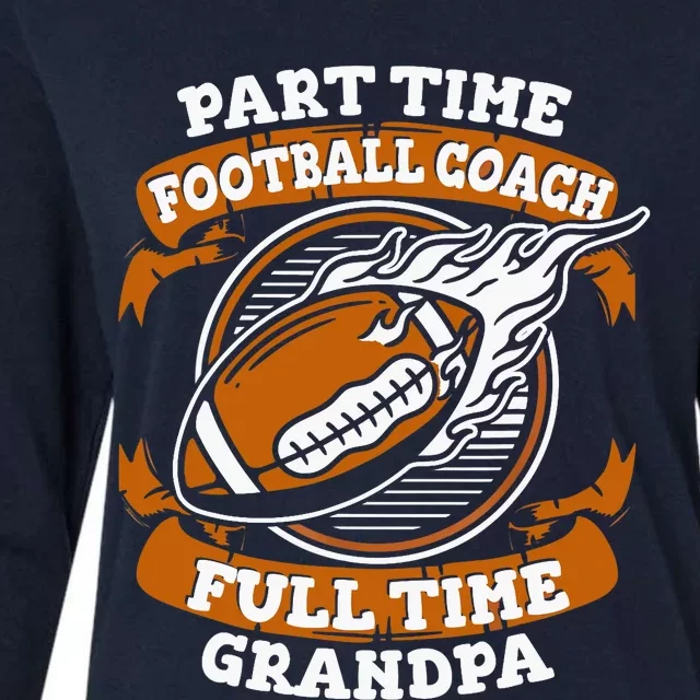 American Football Grandfather Footballer - Football Grandpa Womens Cotton Relaxed Long Sleeve T-Shirt