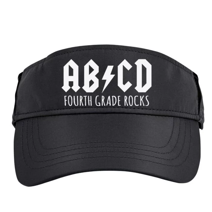 ABCD Fourth Grade Rocks Teacher Back to School Adult Drive Performance Visor