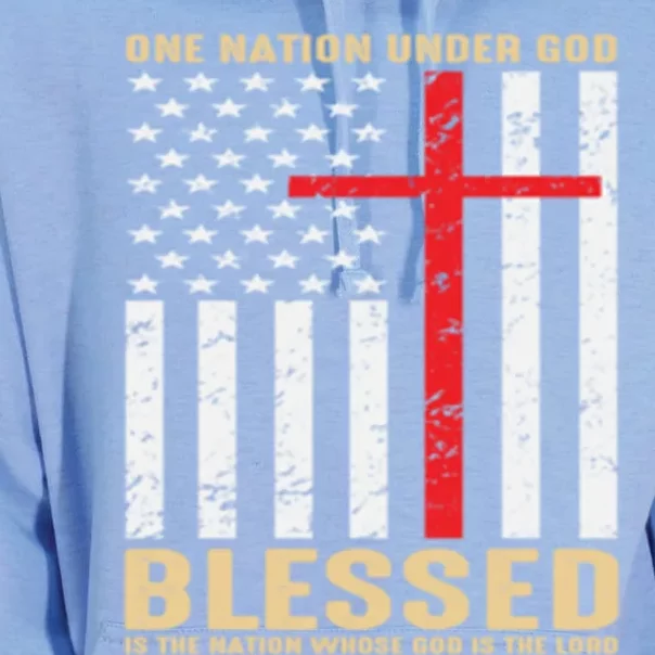 American Flag Gift One Nation Under God Great Gift Unisex Surf Hoodie