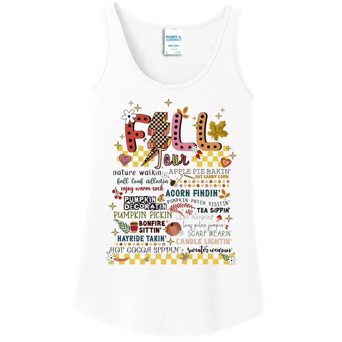 Autumn Fall Graphic Ladies Essential Tank