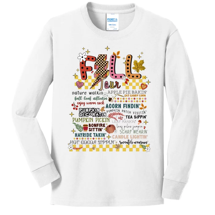 Autumn Fall Graphic Kids Long Sleeve Shirt