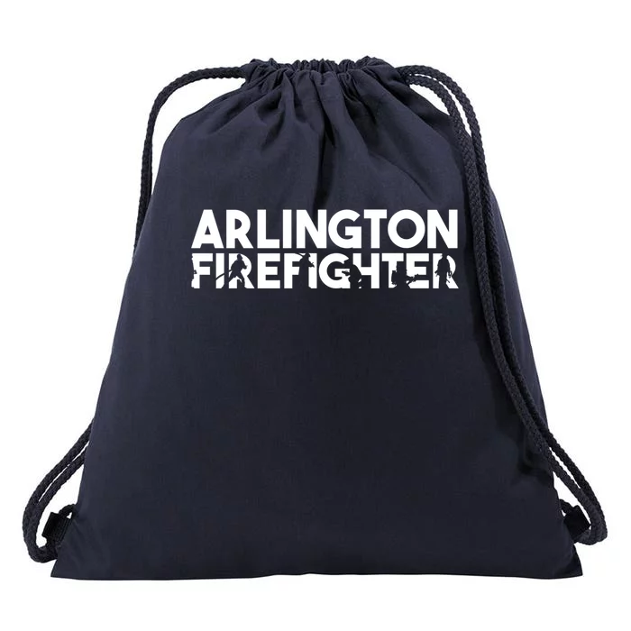 Arlington Firefighter Gift Firefighter Dad Gift Meaningful Gift Drawstring Bag