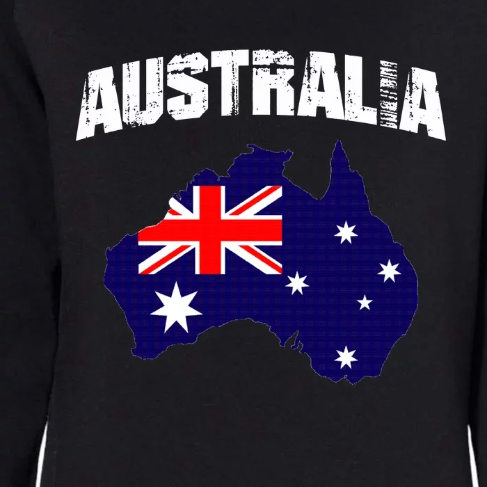 Australia Flag Gift Womens California Wash Sweatshirt