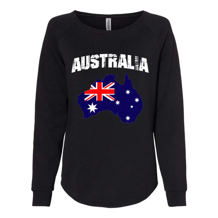 Australia Flag Gift Womens California Wash Sweatshirt