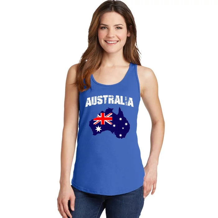 Australia Flag Gift Ladies Essential Tank