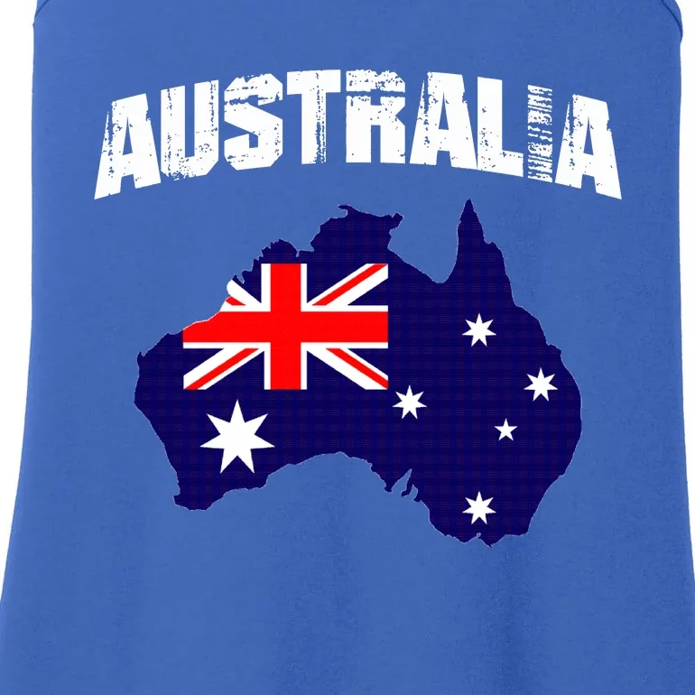 Australia Flag Gift Ladies Essential Tank